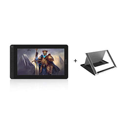 2020 Huion Kamvas 13 Digital Drawing Tablet with Full-Laminated Screen Battery-Free Stylus PW517 Tilt 8 Shortcuts Keys Adjustable Stand, Black