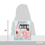 STMT D.I.Y. Geode Canvas Set, Contemporary Resin Activity Kit, Design Your Own Geometric Wall Art Decor, Unique Pour Paint Kit, Perfect DIY Home Decor Kit, Great Housewarming Gift, Multi, One Size