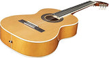 Left Hand Stretton 3/4 Sized Kids age 7 to 11 Acoustic Guitar Package – Everything a Beginner Needs to Learn to Play - 36' inch Classical Nylon String Childs Guitar Pack - Natural