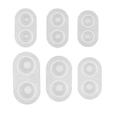 Baosity 6 Sizes/Set BJD Doll Heavy Pupil Eye Clear Silicone Mold Base Pressure DIY bjd Eye Materials - 14x7mm; 16x6mm; 16x8mm; 18x9mm; 20x11mm; 22x11mm Mixed