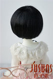 JD256 7-8inch 18-20CM Short BOBO Doll Wigs 1/4 MSD Synthetic Mohair BJD Hair 5 Colors Available (Black)