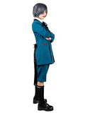 Cosfun Black Butler 2 Ciel Phantomhive Cosplay Costume Blue Sets mp003218 (X-Small)