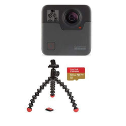 GoPro Fusion Camera - Bundle with Joby GorillaPod Action Tripod with Mount, 64GB Micro SDXC Card