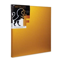 Fredrix Metallic Stretched Canvas, Gold, 16 Inches by 20 Inches (5923)