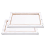 Blank Canvas Board Wooden Framed for Painting DIY Paint by Numbers Kits Oil Painting 2 Pieces Pack (20x30cm)