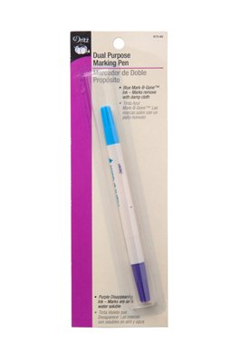 Dritz Dual Purpose Marking Pen, Blue