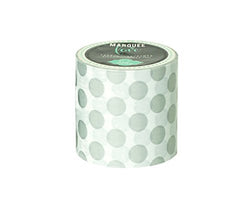 American Crafts Polka Dot Washi Tape, 2"/9', Silver Foil