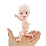 EVA BJD Naked Doll 1/8 15cm (5.9") Mini Dolls,Face Makeup,12+ Jointed