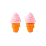 Colorful Mini Ice Cream Cone Fudge Pop Frozen Treat Erasers for Children Party Favors, School
