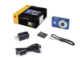 Kodak PIXPRO Friendly Zoom FZ55-BL 16MP Digital Camera with 5X Optical Zoom 28mm Wide Angle and 2.7" LCD Screen (Blue)