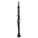 Jody Blues Clarinet Black Bb JCL-100 ABS Material 17 Keys Clarinet with Case Mouthpiece 10 Reeds and Gloves Cloth Student Clarinet