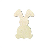 3 Pack of 6 inch Bunny Rabbits, Easter Bunny cutouts, Unfinished Bunny wood cutout, DIY Craft wooden cutout
