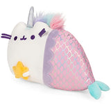 GUND Pusheen Magical Lights Mermaid Pusheenicorn Touch-Activated Light Up Cat Plush Stuffed Animal, 12”