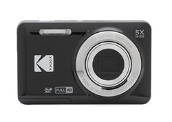 Kodak PIXPRO Friendly Zoom FZ55-BK 16MP Digital Camera with 5X Optical Zoom 28mm Wide Angle and 2.7" LCD Screen (Black)