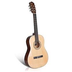 Beginner 30" Classical Acoustic Guitar - 6 String Junior Linden Wood Traditional Guitar w/ Wooden Fretboard, Case Bag, Strap, Tuner, Nylon Strings, Picks, Great for Beginner, Children - Pyle PGACLS30