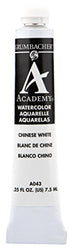Grumbacher Academy Watercolor Paint, 7.5ml/0.25 Ounce, Chinese White (A043)