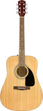 Fender FA-115 Dreadnought Acoustic Guitar - Natural Bundle with Gig Bag, Tuner, Strings, Strap, Picks, and Austin Bazaar Instructional DVD