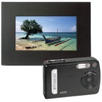 Polaroid 5.1 Megapixel Camera ( BAA-05015B) plus 7" Digital Photo Frame (IDF-0720)