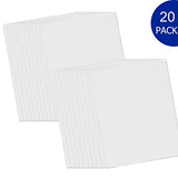 Gredak Painting Canvas Panels,8x10 of 20 Pcs with laber Stickers, 100% Cotton Canvases for Painting Arts & Crafts with MDF Board Core ,for Oil and Acrylic Paint, Dry or Wet Art Media
