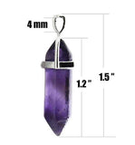 Wholesale 10PCS Genuine Quartz Stone Healing Point Reiki Chakra Pendants Charms Bulk for Jewelry