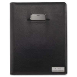 Things Remembered Personalized Black Pebble Grain Padfolio with Engraving Included