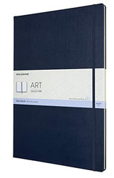 Moleskine Art Sketchbook, Hard Cover, A3 (11.75" x 16.5") Plain/Blank, Sapphire Blue, 96 Pages
