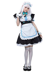 Cosfun Vanilla Cosplay Maid Dress Costume Cat Ears + Tail mp005747 (Small)
