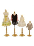 (JF-C06M-12T Group) Roxy Display 4 Models Children/Child / Kids Dress Form Mannequin Body Form with Base. Jersey Covered. Model: JF-C06M, JF-C3/4T, JF-C6/8T, JF-C12T