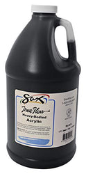 Sax True Flow Heavy Body Acrylic Paint, 1/2 Gallon, Mars Black - 439298