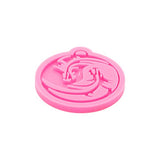 Shiny Glossy Round Circle Dragon Style Keychain Silicone Mold Epoxy Resin Casting Mold Craft Silicone Moulds for DIY Charms Jewelry Making