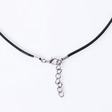 Hibery 50 Pcs Black Waxed Leather Cord Necklace with Lobster Clasp, DIY Jewelry Cord & Necklace