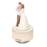 WJYIKEE Music Box Sculpted Hand-Painted Musical Figure Warm and Romantic Birthday Festival Musical Gift Home Office Studio Decoration (Lovers)