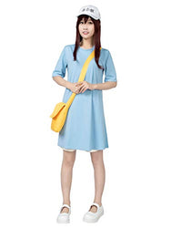 Cosfun Anime Cells at Work Platelet Cosplay Costume Full Set mp004169 (Women XS) Blue