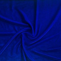 Micro Velvet Fabric 45 inches Sewing Apparel Crafts Soft FWD (Royal Blue)