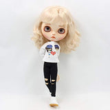 Original Doll Clohtes Outfit,  Rag-Hole Jeans + White Shirt , Doll Dress Up for 1/6 12inch Doll or ICY Doll- Fortune Days(YW-YF015)