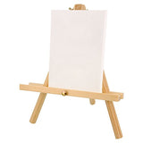 US Art Supply 12 inch Tall Tripod Easel Natural Pine Wood (Pack of 4 Easels)