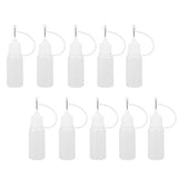 ULTNICE Needle Tip Glue Bottle Applicator Bottles Needle Squeeze Bottle Quilling Tool 10ml 10pcs