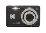 Kodak PIXPRO Friendly Zoom FZ55-BK 16MP Digital Camera with 5X Optical Zoom 28mm Wide Angle and 2.7" LCD Screen (Black)