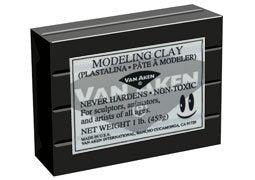 Plastalina Modeling Clay 1 lb. Bar - Black