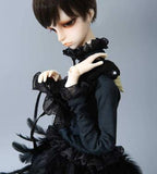 Fantasy Black Dress Cloth for 1/4 BJD SD MSD Doll