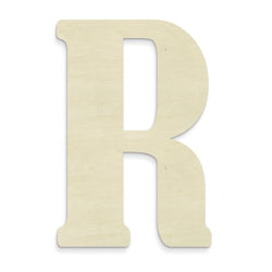 UNFINISHEDWOODCO 23-Inch Unfinished Wood Letter, Large, Letter R