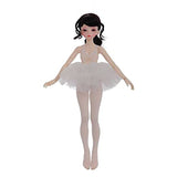 Ballet Girls 1/4 Bjd Doll Ball Joint SD Dolls Fashion Dress Up with White Skirt Suit+ Wig Girl Best Gift for Birthday