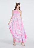 Ele-Woven Maxi Dress for Women – Tie Dye Handmade Boho Summer Dresses Casual