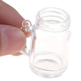 WarmShine 10pcs Mini DIY Plastic Transparent Miniature Cup Dollhouse Craft Home Decor, 1.6x1.2x1inch