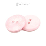 RayLineDo Pack of 95-100pcs 11.5MM Lady Children Shirts Cuff Resin Dazzle Color Buttons for