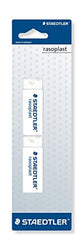 STAEDTLER Rasoplast Eraser 526 B2Bk2D Plastic Phthalate, Latex Free, 65 X 23 X 13 mm Pack Of 2 On