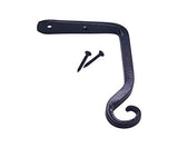 Gray Bunny GB-6835 Hand Forged Straight Hook, 6 Inch, Black, for Bird Feeders, Planters, Lanterns, Wind Chimes, As Wall Brackets and More!