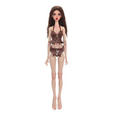 OIIAJEFSR 1/4 BJD Dolls 39cm Ball Jointed Doll SD Physical Doll DIY Toys Supermodel Action Figure Best Gifts for Girl Birthday -Brown Hair