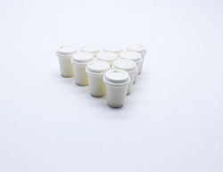 ChangThai Design 10 Psc of Hot Coffee Cup Dollhouse Miniature Handmade Food Supply