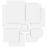 Arteza Stretched White Blank Canvas Multi Pack, 4x4", 5x7", 8x10", 9x12", 11x14" (2 of Each) Set of 10, Primed, 100% Cotton, for Acrylic, Oil, Other Wet or Dry Art Media, for Artists